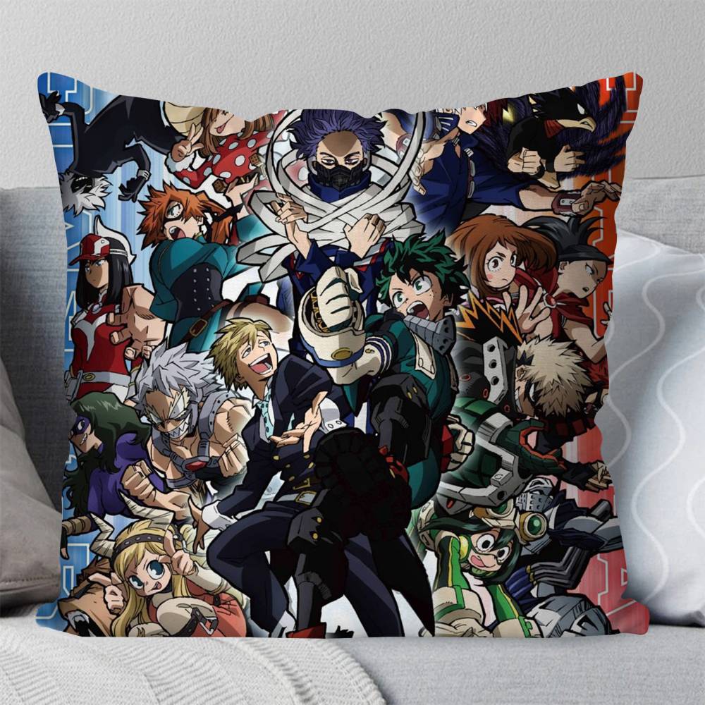 Anime My Hero Academia Pillow Case Square Pillow Bedroom Sofa Leisure Comfort Cushion Car Living Room Home Decoration