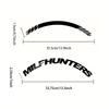 MILFHUNTERS 3D Tire Letter Decals PVC Waterproof Funny Racing Wheel Stickers Car Accessories