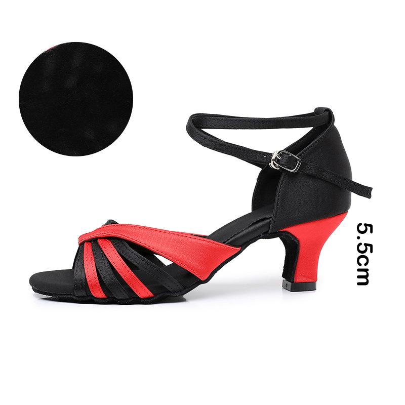 Социальные танцы Латинские туфли женские латинские танцевальные туфли женщины девушки чача танго тренировочные танцевальные туфли сальса сандалии 34.5