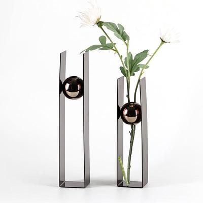 Modern Light Luxury Metal Vase for Dried Flowers, Home & Hotel Decor