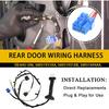 Rear Door Wiring Harness With Connector Wiring Harness Assembly Compatible With 2004-2010 Dodge Ram 1500 2500 3500 4500 5500 Replacement For