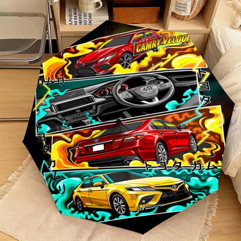 Fast Furious Cars Automatic Umbrella - Suitable Travel Portable Umbrella Outdoor sun shading umbrella Suitable For All Seasons