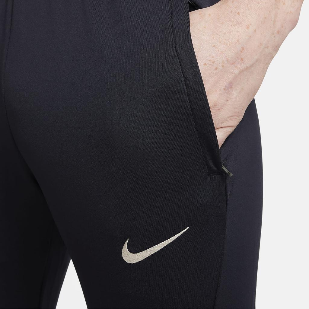 Nike Logo Print Drawstring Cuffed Casual Pants Men bottoms Black FN4131-426