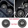 For Giulietta 156 GT 159 147Mito Giulia F1 Stelvio 1pc/2pcs Non-slip Car Water Cup Pad Rubber Mats Car Accessories