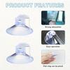 20pcs Car Windshield Sunshade Suction Cups, PVC Suction Cup Car Window Curtain Suction Cup, Loop Sunshade Suction Cup Hook