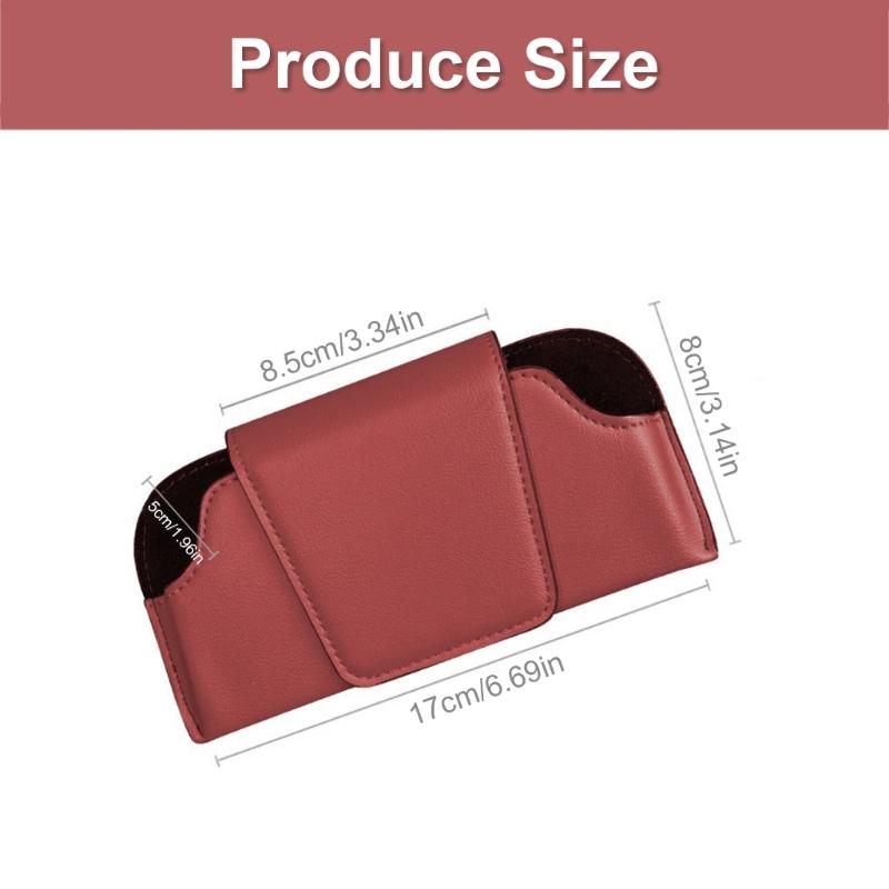 Sun Visors Sunglasses Storage Case Sun Visors Glasses Holder for Car Organizer Box Eyeglasses Protective Storage Case
