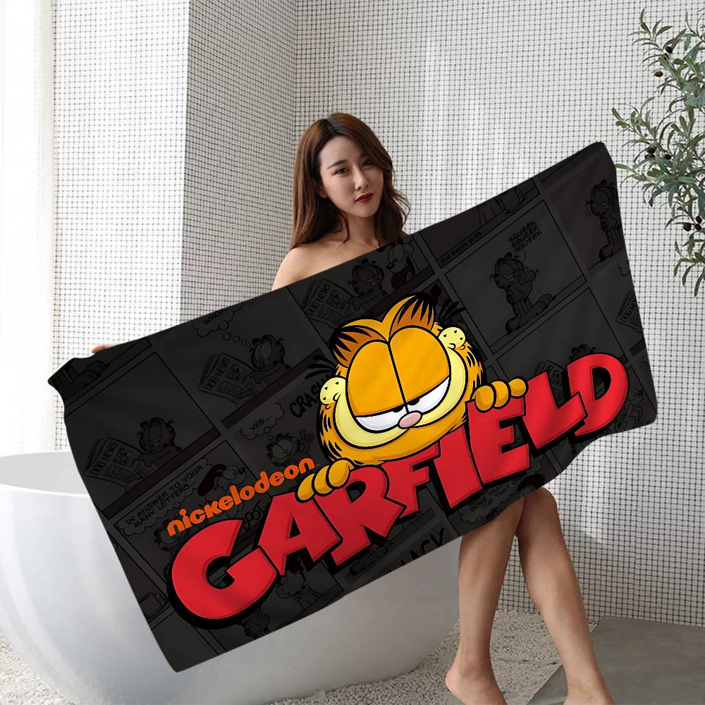 Cute Anime G-Garfields Cat Big Microfiber Beach Towels Quick Dry Towel Sand Beach Towels Pool Towel For Travel Swim Pool Yoga