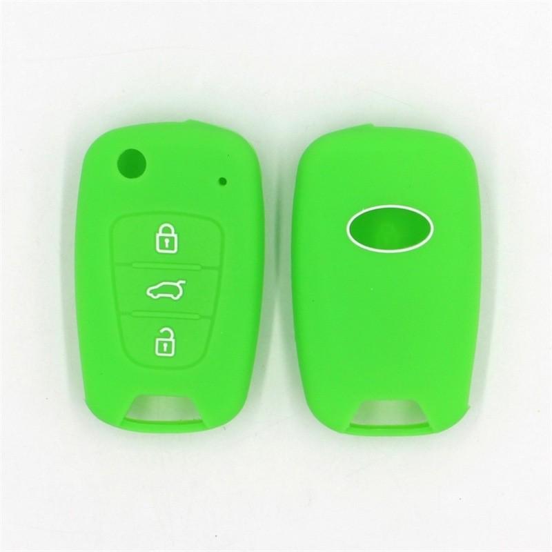 Modern Elantra & Renault 3-Button Folding Car Key Protective Cover