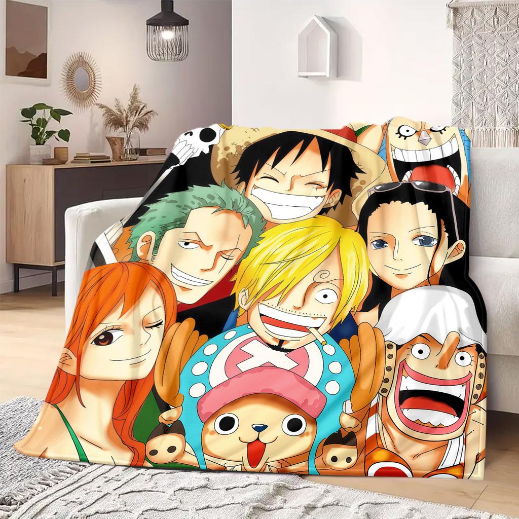 ONE PIECE Print Blanket Warm Comfortable Flannel Blanket Suitable for Bedrooms,Sofas, Beds,Chairs,Travel -QIAO79