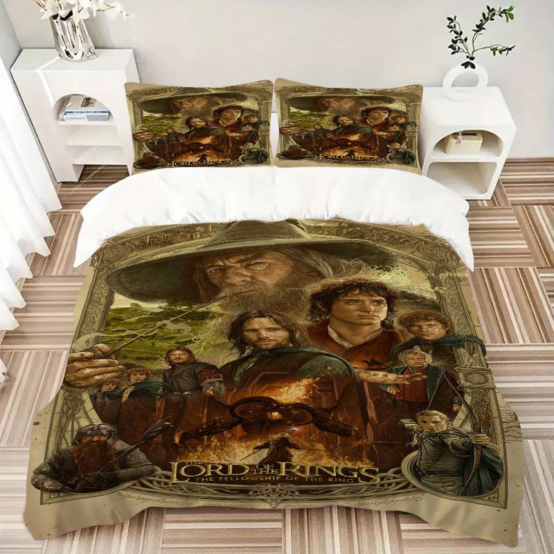 Journey Through Middleearth Print 3Pcs Bedding Setduvet Cover With 2 Bedropillowcase Home Birthday Gift