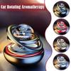 1pcs Solar Aromatherapy Ornaments Car Double Suspended Crystal Ball Rotating Aromatherapy Perfume Ornaments Creative Ornaments