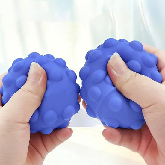 Bubble Stress Ball Food Grade Silicone Squeeze Ball Fidget Toy Anxiety Reduction Decompression Ball Sensory Toy