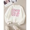 European Sizes  Kids' Casual Printed Round Neck Pullover, Kids' Round Neck Sweatshirt with Fashion 67 Theme Feature Print,  Casual Comfortable