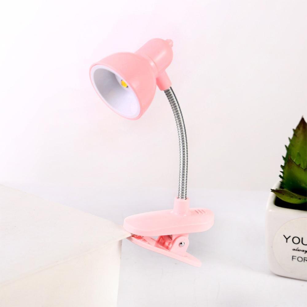 Cute Mini Clamp Lamp To Read Book Portable Eye Protection Night Light Rotatable Reading Lights Children Gifts