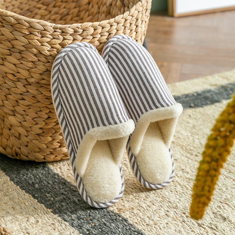 Cotton Slippers Autumn and Winter New Home Winter Indoor Non-slip Home Warm Winter Fluffy Slippers