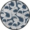 Ocean Animal Shark Patterns Round Rug,Washable Soft Circular Floor Mat, Non Slip Low Pile Area Rugs for Kids Bedroom Bathroom