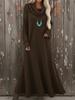 2026 long sweater skirt over knee loose turtleneck knitted dress women's dress