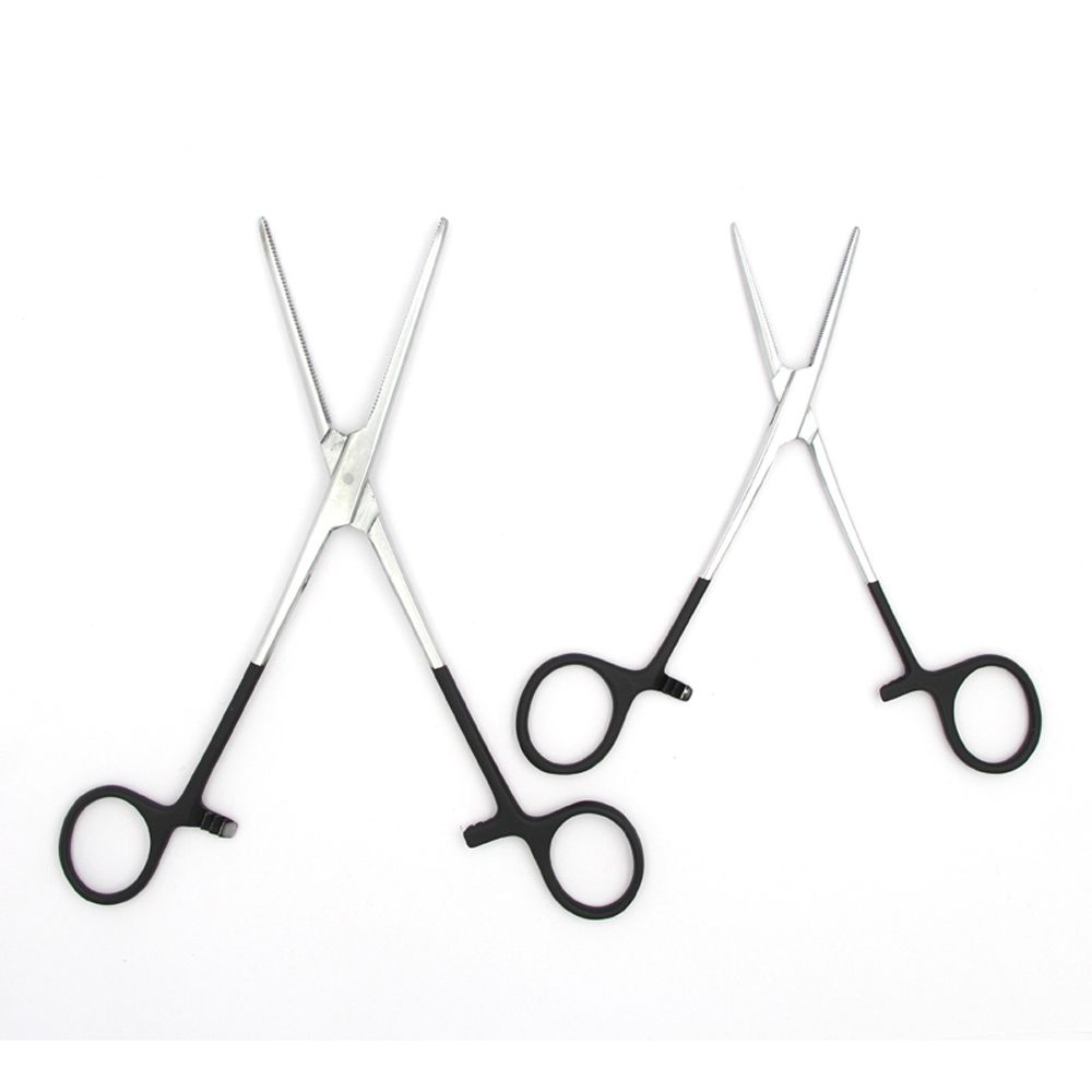 Fishing Straight Tip Clamps Fishing Forceps Hook Remover Fishing Locking Pliers Hemostatic Forceps
