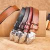 First Layer Cowhide Men's Belt Genuine Leather Handmade Retro Water Washing Casual Personalized Board Buckle Jeans Belt