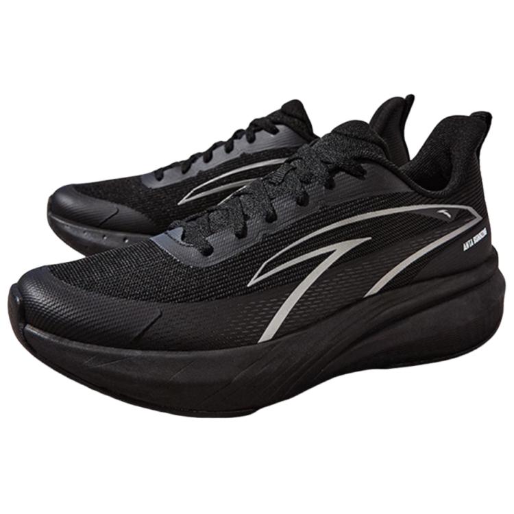 Anta Cloud Tracking Comfortable Versatile Non-Slip Wear-Resistant Low-Top Running Shoes Men Sneaker Black Silver 112515522-5