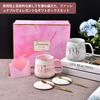 This marble ceramic mug set makes a great wedding gift for wedding anniversary Day fashion housewarming new student birthday and Features lids for