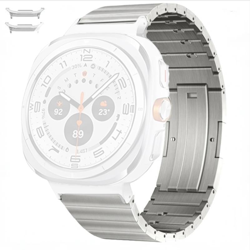 Watch Band for Samsung Galaxy Watch8 44mm/40mm/Watch8 Classic 46mm Quick Release Side Sliding Buckle Titanium Alloy Strap