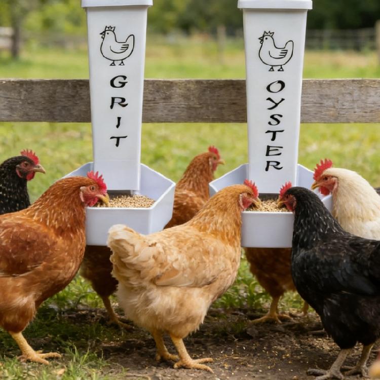 Chicken Coops Accessory Oysters Shell And Grits Feeders Practical Poultry Feeders for Efficient Poultry Nutritions