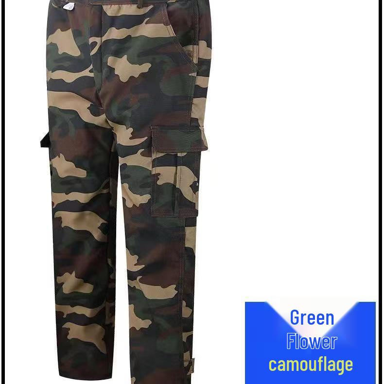 Men's and Women's Army Green Camouflage Winter Coat, Cotton-Padded, Mid-Length, Plus Velvet, Thickened for Cold Protection.