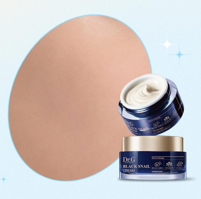 Dr.G Black Snail Cream 50ml | Anti-Aging & Regenerating Snail Mucin Moisturizer
