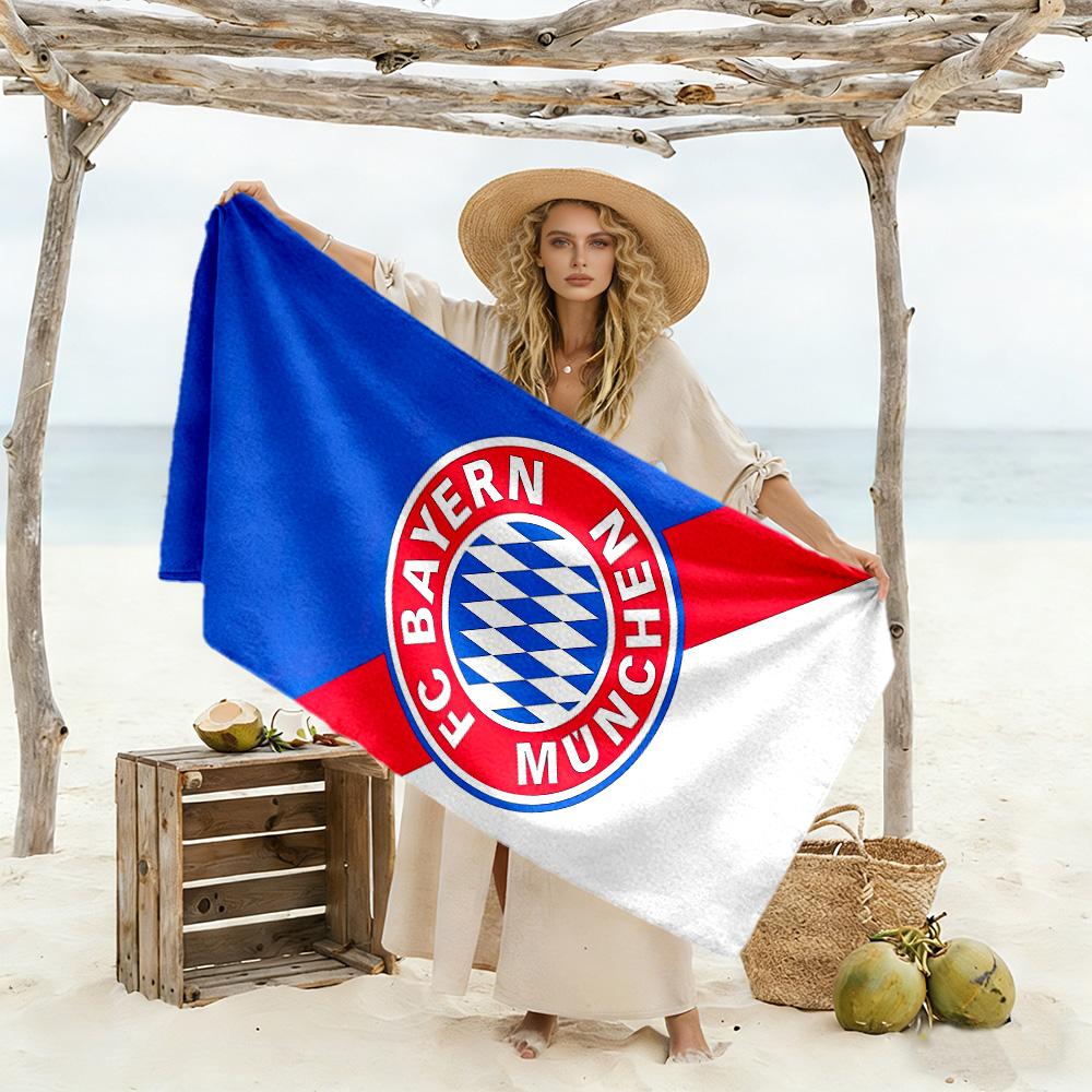 Fcb Beach Towel Soft Durable Quick-Dry Comfortable Lightweight Portable for Swimming,Beach,Camping, Travel, Beach Accessories,Gym