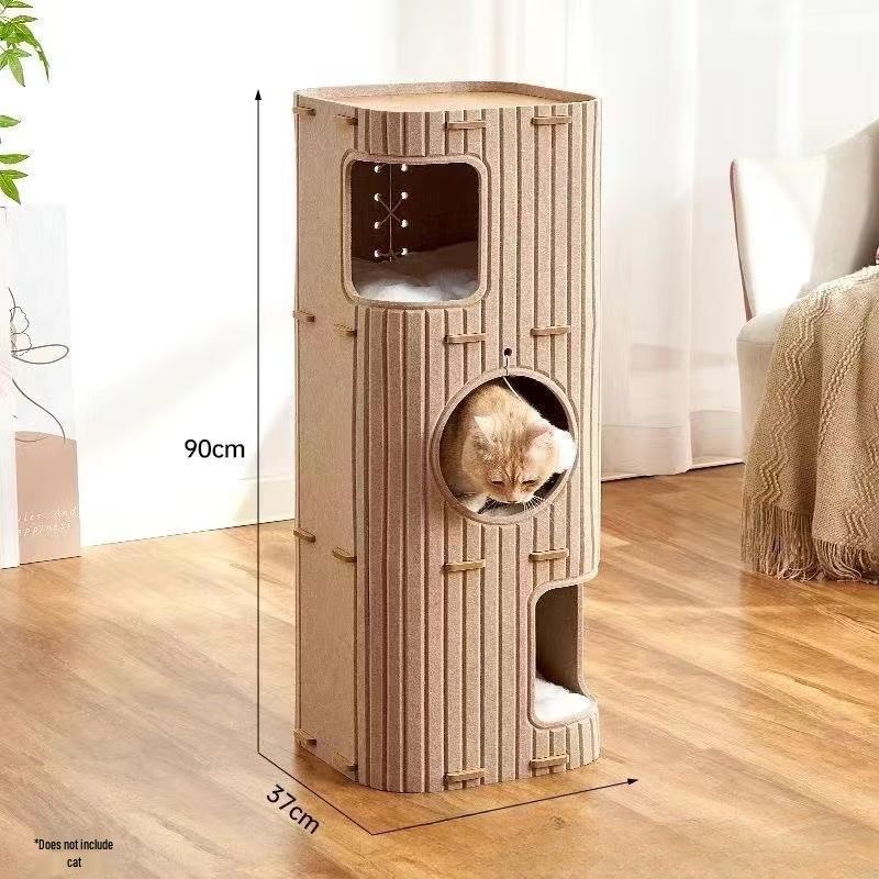 Cat Tree Cave Scratcher