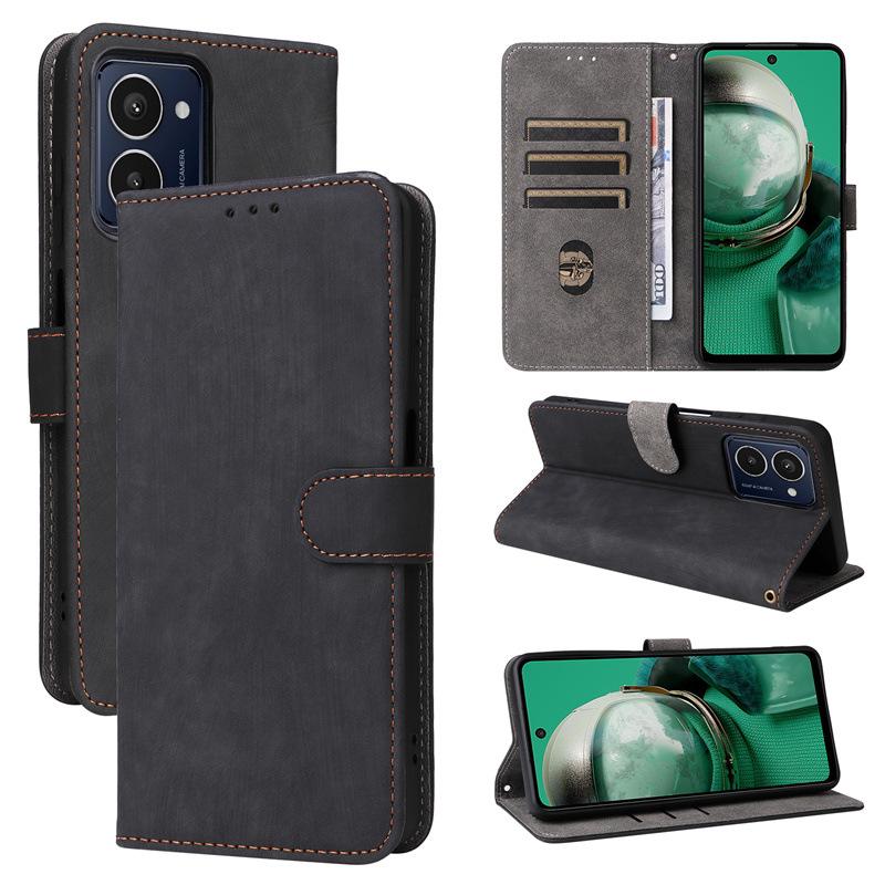 

Чехол-книжка совместима с HMD Pulse/HMD Pulse Pro/HMD Pulse+, защитный чехол для телефона из искусственной кожи с полной защитой [блокировка RFID] HMD Pulse/HMD Pulse Pro чёрный