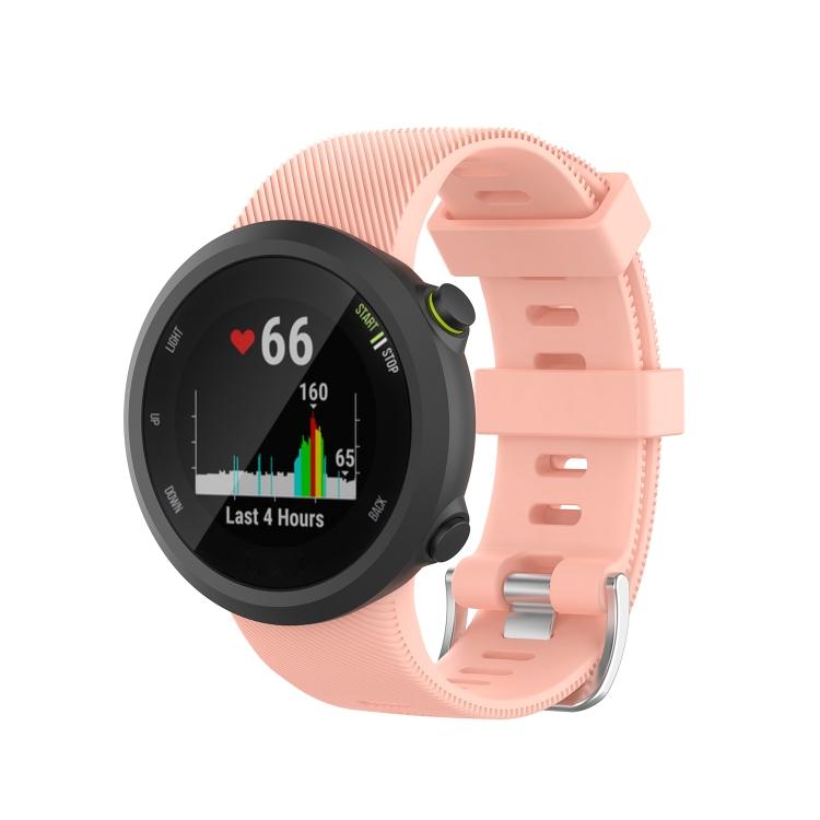 Für Garmin Forerunner 45 / Forerunner 45S Universelles Twill-Einfarbiges Silikon-Uhrenarmband