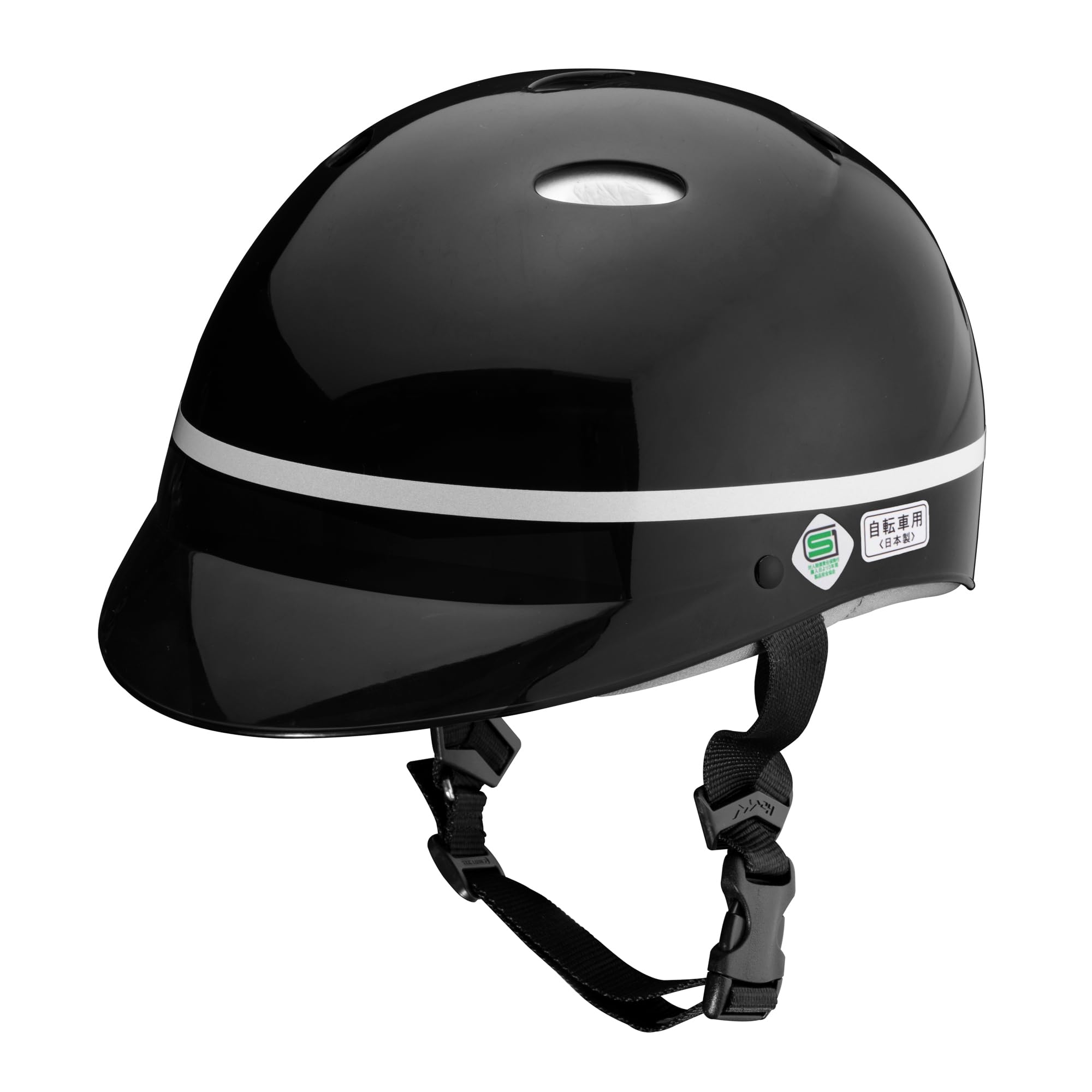

SANADA Reflective Size L JJ-1 Helmet, Black, Cycling, Tape/Silver, (59-60cm) чёрный