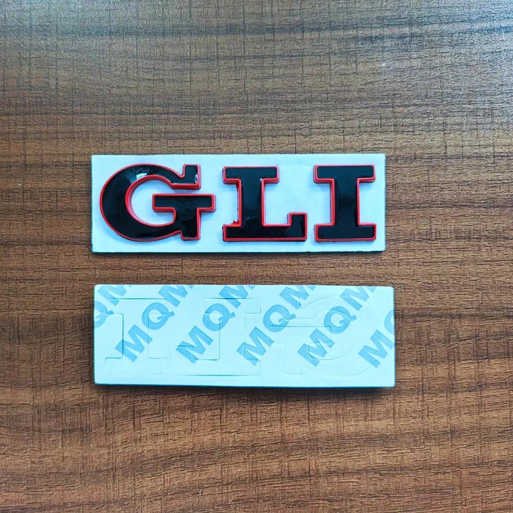 Golf 3 4 MK3 MK4 2026 Hot For VW VOLKSWAGEN 3d Metal Red Logo GLI Emblem Letters Car Trunk Badge Decal For Volkswagen Bora VW Je
