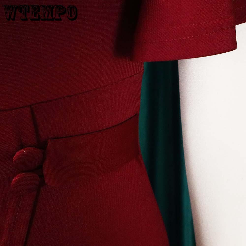 Spring and Summer Large Size Solid Color High Waist Temperament Commuter Ruffle Sleeve Package Hip Long Dresses