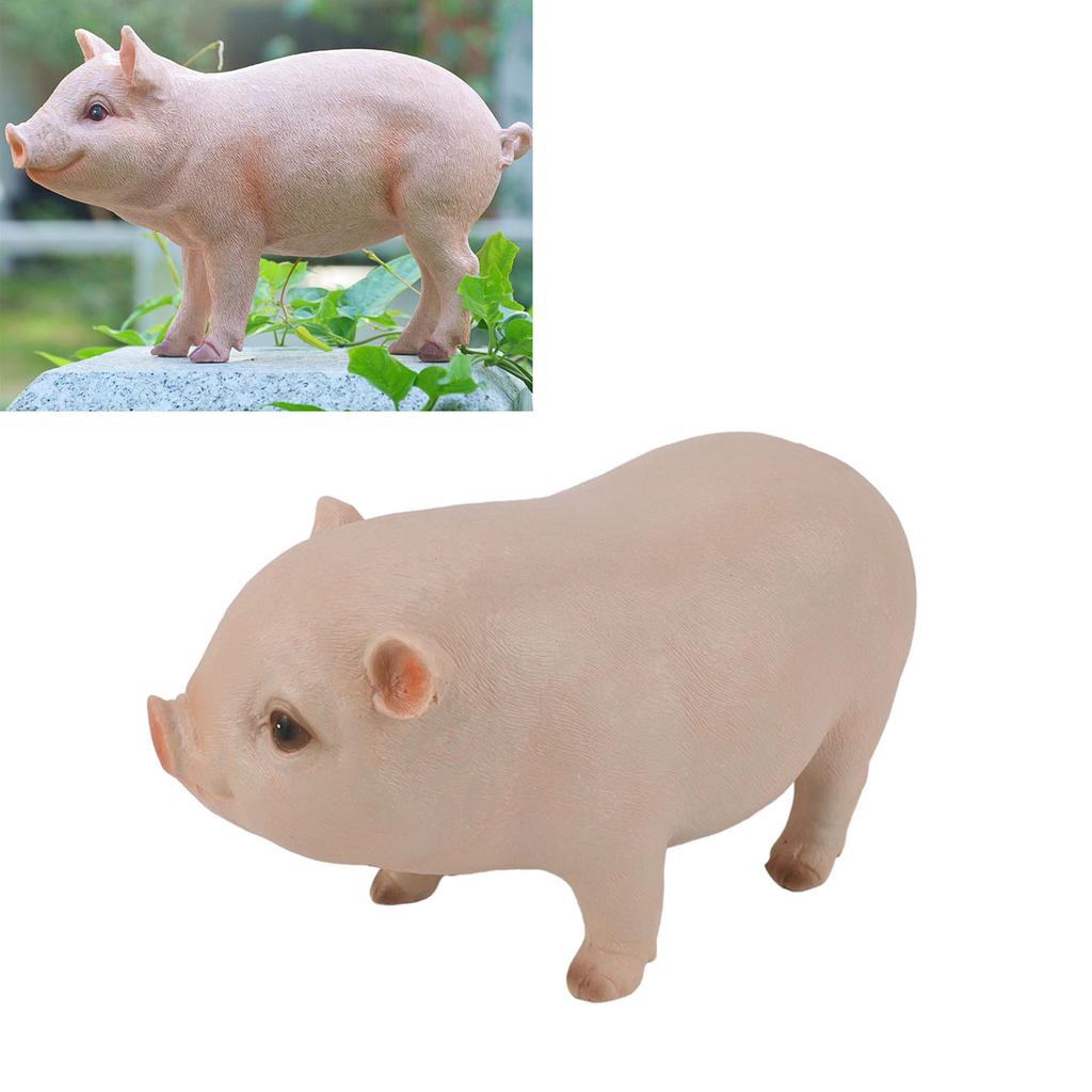 Small Statue Standing let Figurine Resin Animal Sculpture for Outdoor Garden and Desktop Decoration 26.5cm