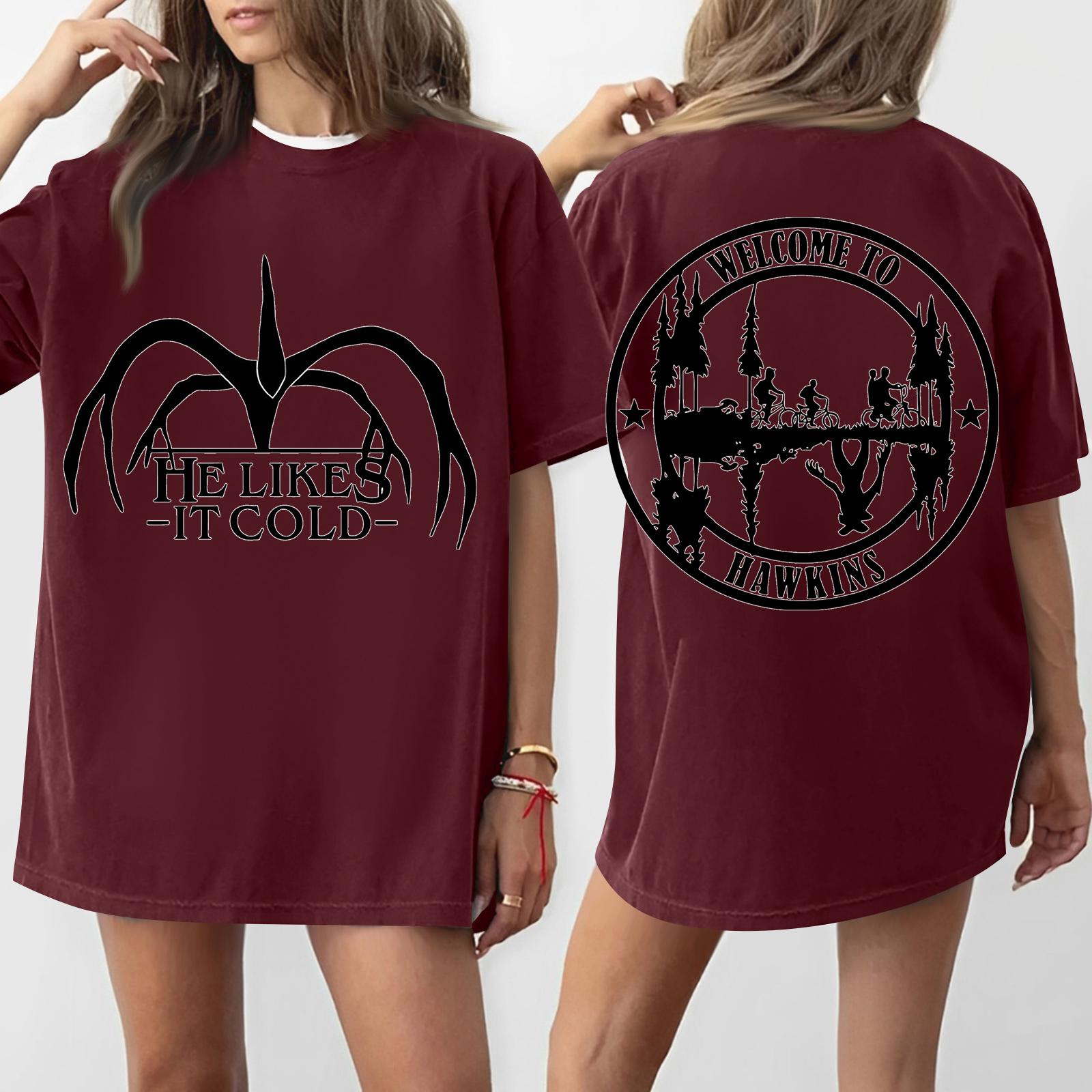 

Женская футболка с круглым вырезом и короткими рукавами с принтом XXL винный