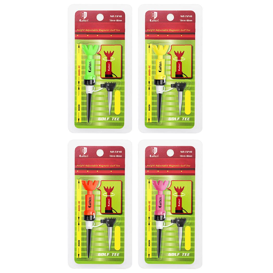 

Caiton 4 Color Height-Adjustable Golf Tee – 78-88mm, 360° Rotating, ,Octopus Design, Stable & Durable, Shock-Resistant.