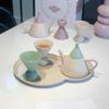 Scandinavian Style Ceramic Tea Set Light Luxury Upscale Household Afternoon Tea Brewing Teapot Kung Fu Tea Set
