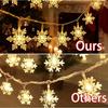 Xiaomi Christmas Snowflake LED String Lights Battery Operated Fairy Lights Xmas Tree Wedding Party Garland Holiday Decoration Lighting