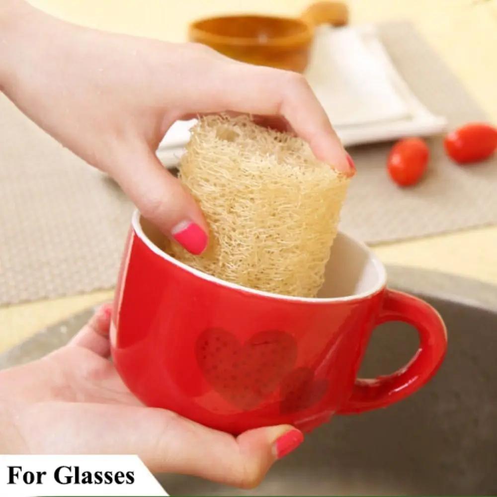 Natural Loofah Luffa Sponge Non-stick Ecological Planting Dishwashing Artifact Good Absorbency Long Body Shower Sponge