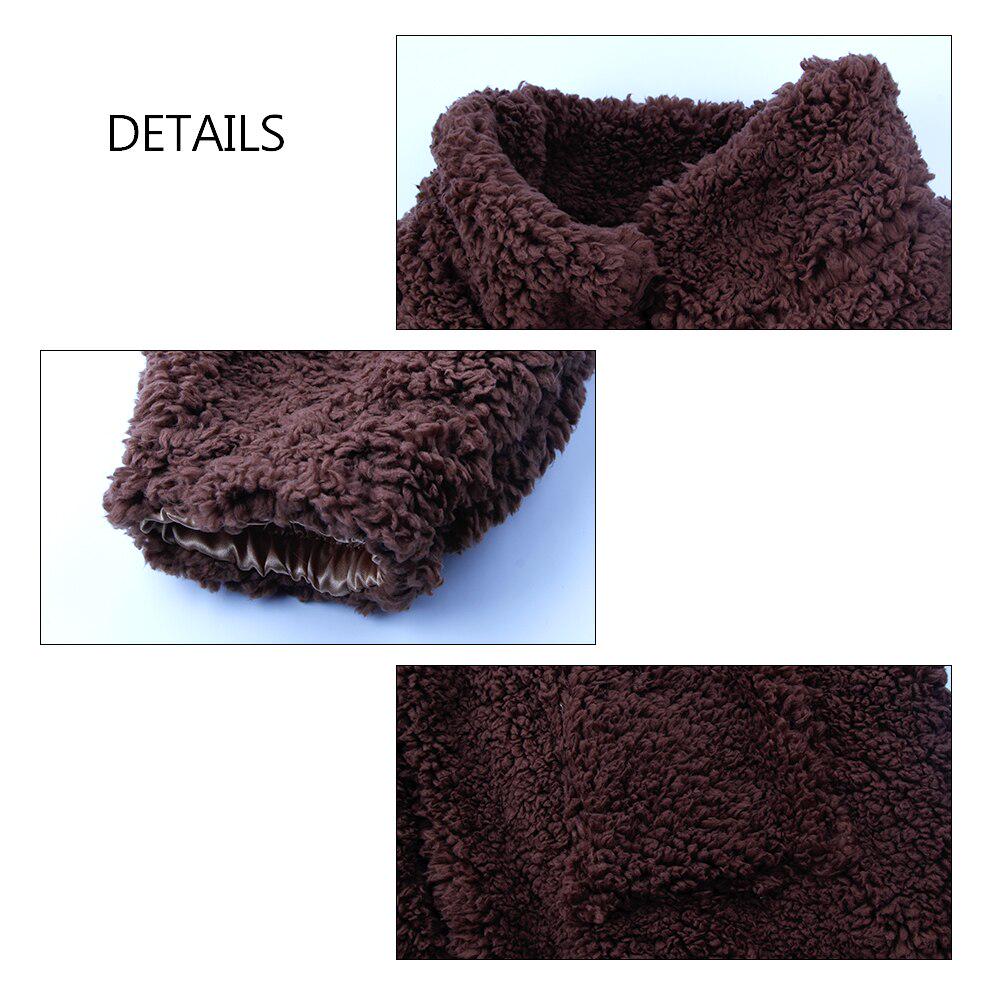 Oversized Faux Teddy Bear Coat  Autumn Winter Warm Thick Bomber Jacket Women Fuzzy Zipper Jackets
