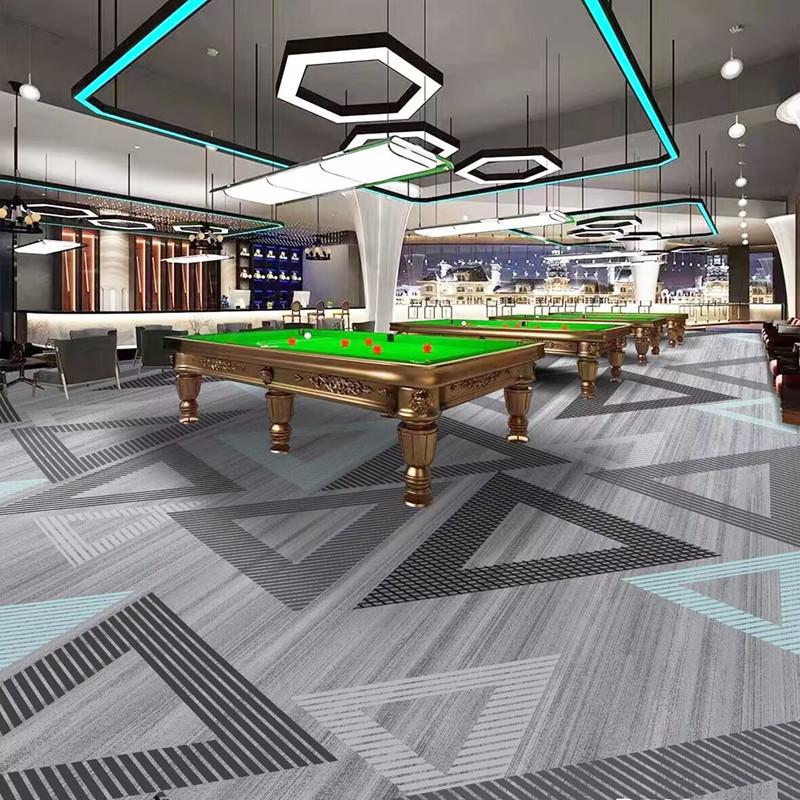 Luxury Printed Carpet for Hotel Billiard, Game, and Recreation Rooms – Wall-to-Wall Hallway and Private Room Flooring
