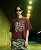 LENGAGEMENT Not Sorry Salt Wash Crop Short Sleeve T-Shirt (Red)