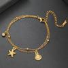 Cazador Starfish Seashell Charms Women's Bracelet Stainless Steel Summer Beach Jewelry Hand Bracelet Gift Trend 2026 Wholesale