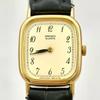 [Good Condition/New Battery] SEIKO Ladies Watch Gold Square 2C20-5000 442023 New Belt