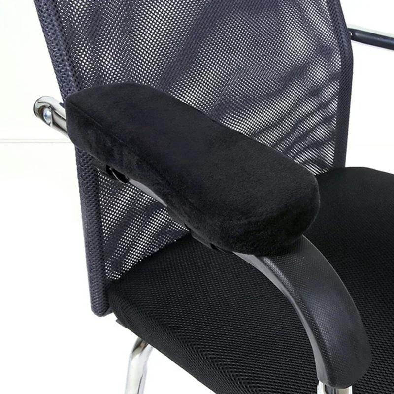 2Pcs Winter Car Memory Foam Soft Armrest Popular Comfortable Cars Comfortable Arm Pillow Hand Pad Auto Replacement Accessories