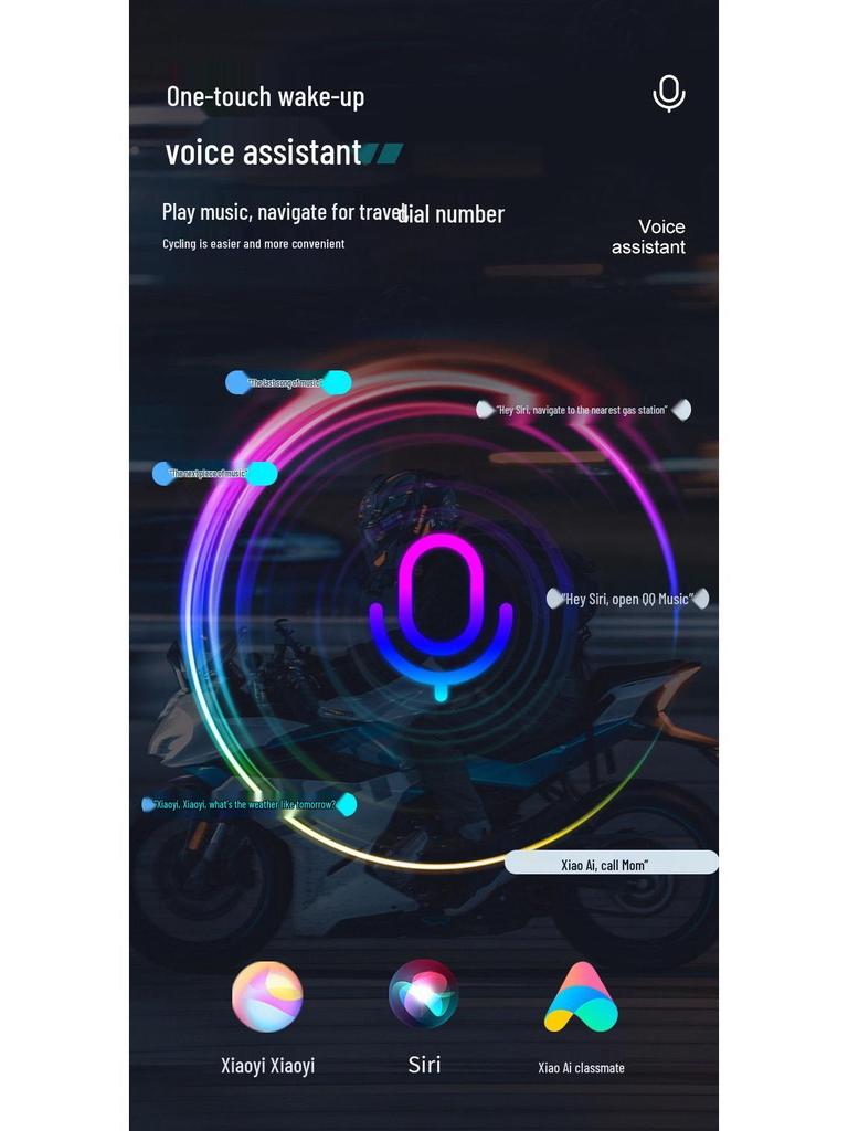 Smartes Wasserdichtes Bluetooth Helm Headset: Farbwechselnd, Frostschutzmittel, Lange Akkulaufzeit, Starker Bass