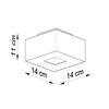 Mono ceiling lamp 1 black